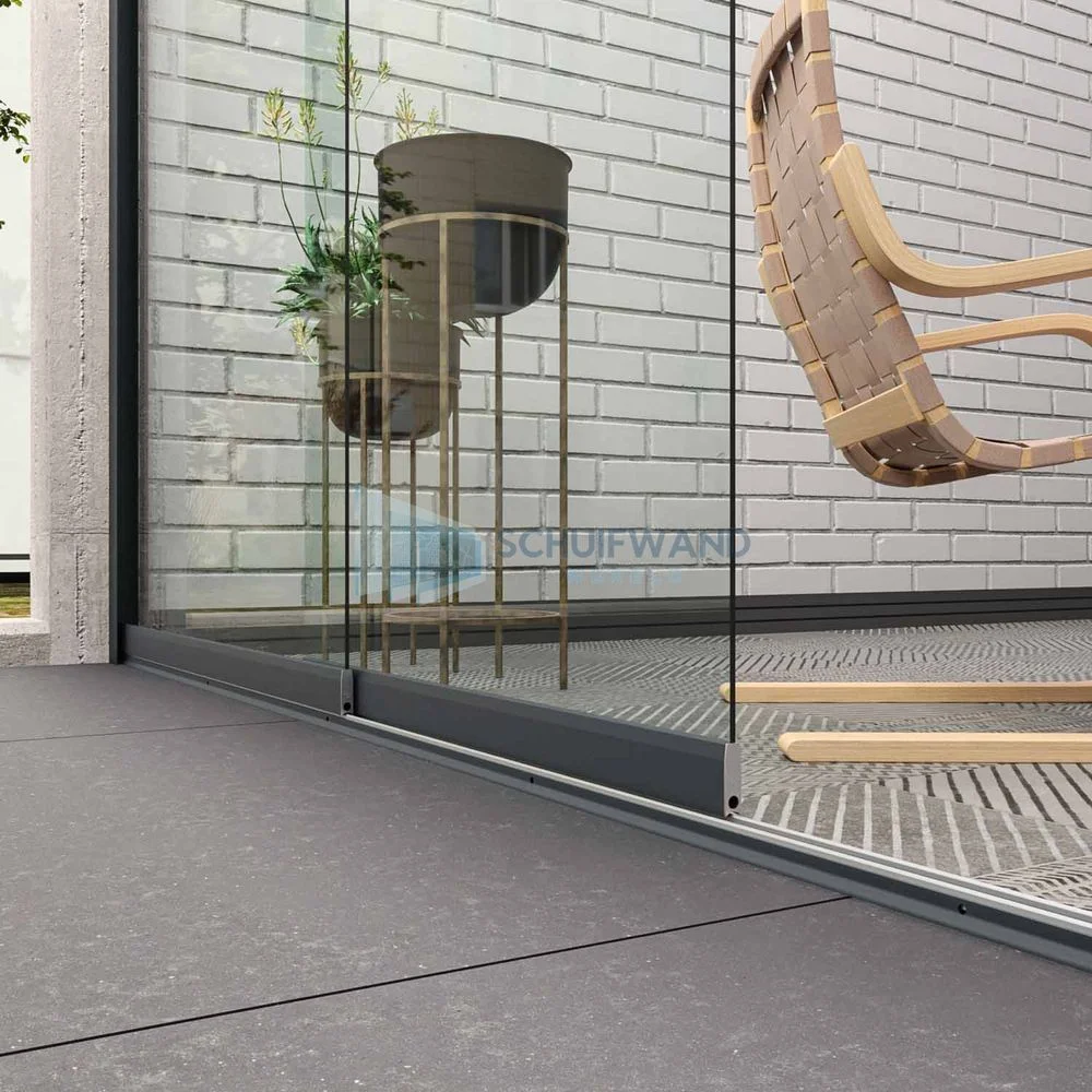 2-Rails Clear Glass
